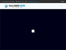 Tablet Screenshot of gallardosigns.com